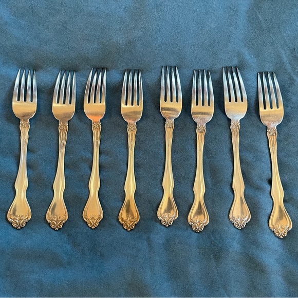 Westmoreland George and Martha sterling dinner forks- set of 8 - Picture 2 of 3